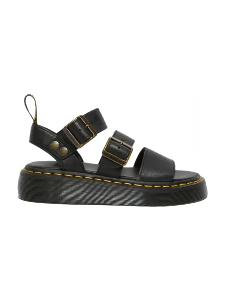 Sandały Dr. Martens na platformie czarne