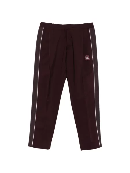 Pantaloni Low Brand cu dungi alergare violet
