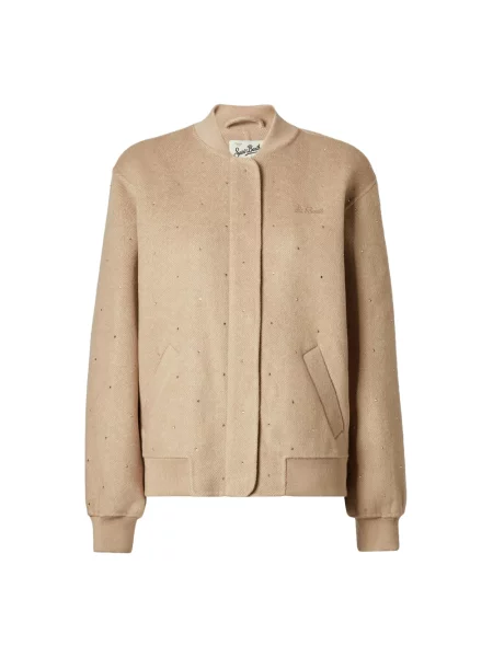 Kurtka bomber Mc2 Saint Barth beżowy