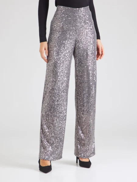 Herrlicher Pantaloni Antona argintiu