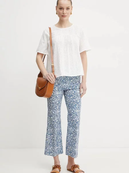 Блузка Weekend Max Mara однотонна білий