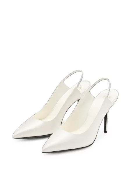 Pantofi cu toc Alevì slingback alb
