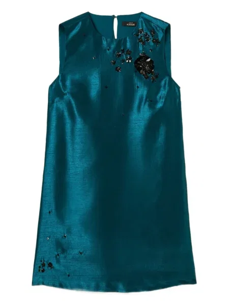 Rochie mini Twinset fără mâneci de costum albastru