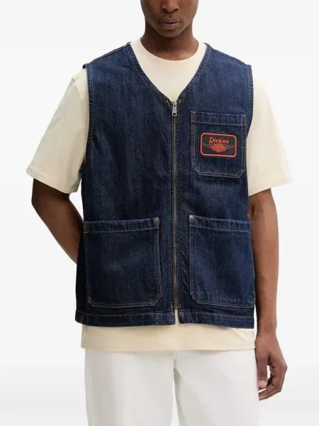 Vestă Dickies cu autograf albastru
