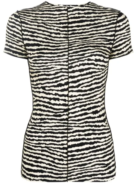 Koszulka Proenza Schouler White Label z nadrukiem w zebrę biała