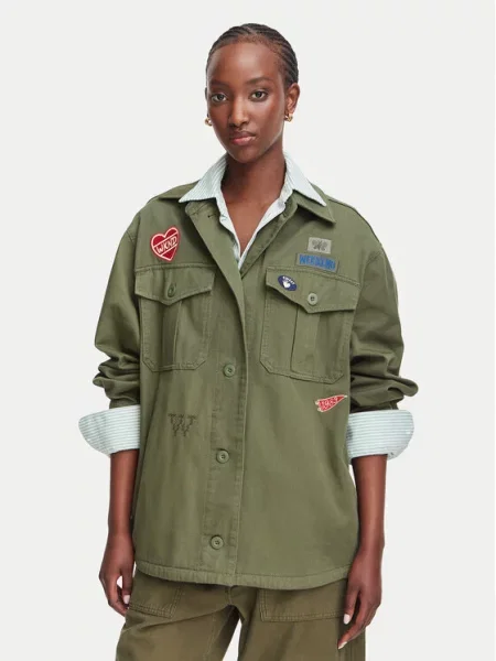 Weekend Max Mara Prehodna jakna WKDRAZZA kaki zelena