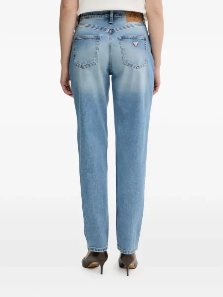 Blugi Guess cu autograf albastru