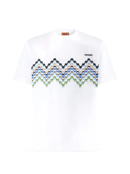 Tricou Missoni cu autograf alb