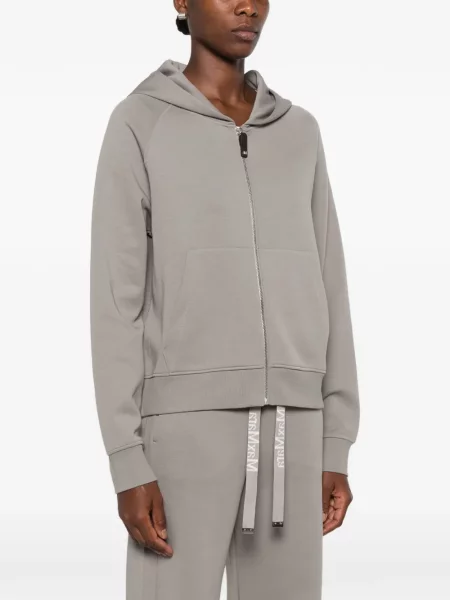 Hanorac cu glugă 's Max Mara cu broderie gri