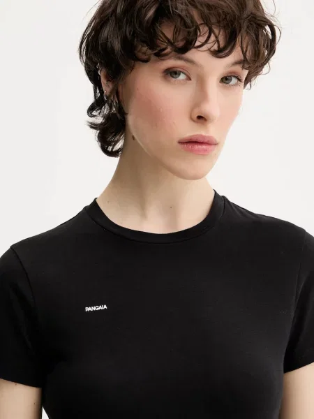 Футболка Pangaia Cotton-Stretch T-shirt чорний