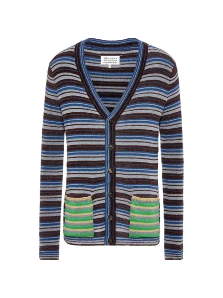 Cardigan Maison Margiela de lână albastru