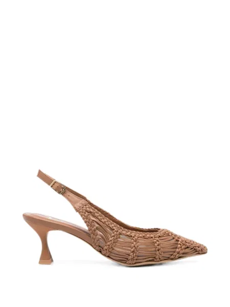 Pantofi cu toc Marc Ellis slingback maro