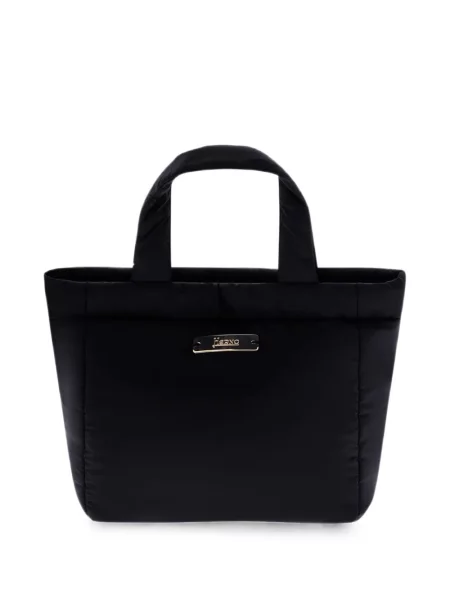 Geantă shopper Herno cu autograf negru