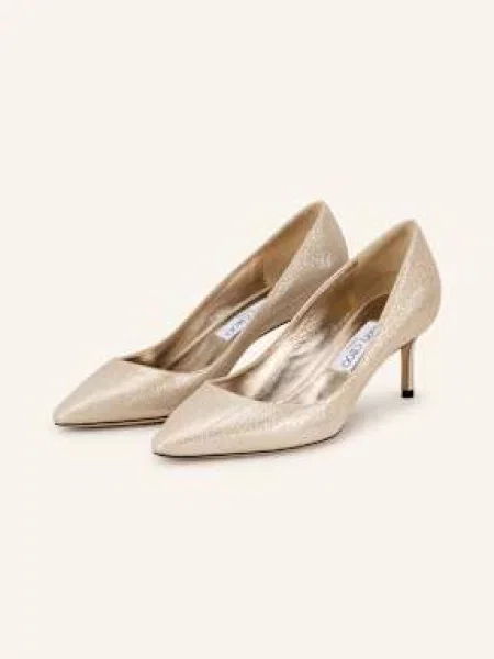 Jimmy Choo Czółenka Romy 60 gold złota
