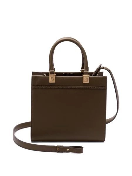 Geantă Fendi Sunshine maro