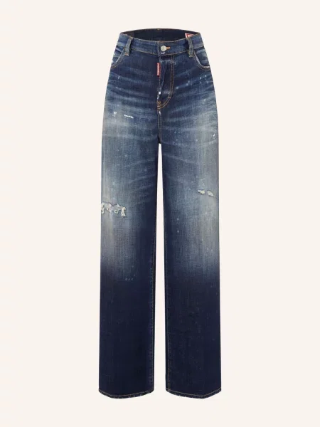 Široké Džíny Baggy navy blue modré