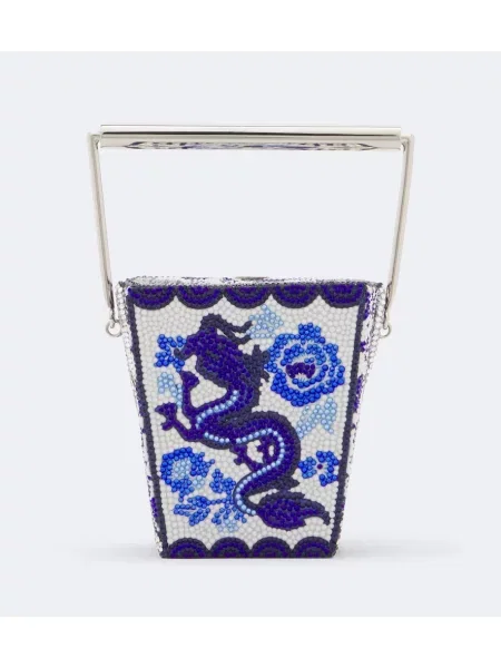 Geantă plic Judith Leiber Couture albastru