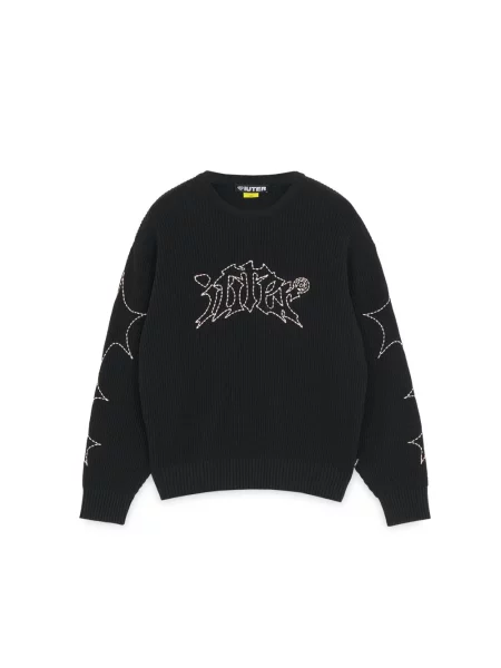 Dzianinowy sweter Iuter czarny