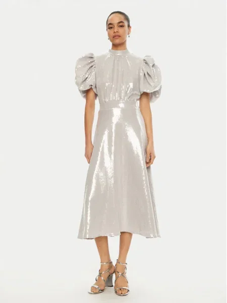 ROTATE Rochie cocktail argintiu