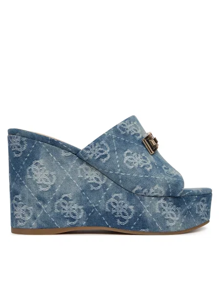 Šľapky Guess modrá
