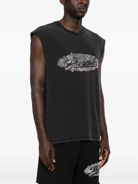 Риза Purple Brand с пайети черно