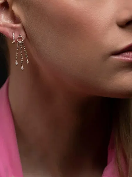 Cercei Dana Rebecca Designs cu perle galben