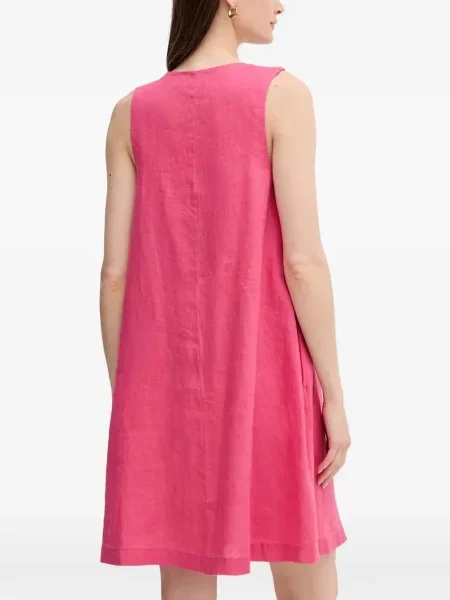 Rochie mini Benetton cu decolteu în V roz
