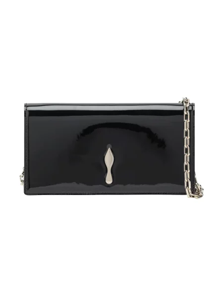 Kopertówka Christian Louboutin skórzana czarna