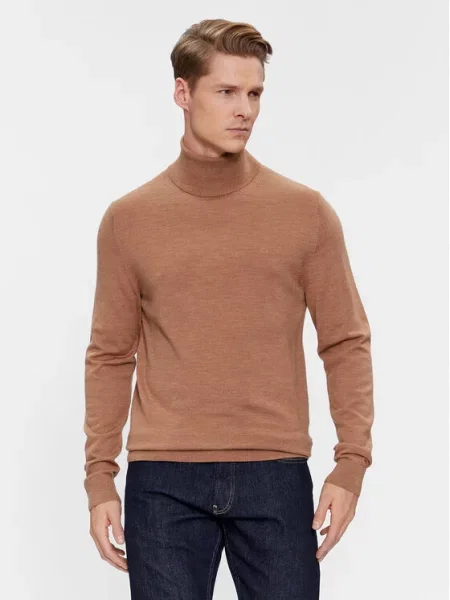 Rolák rolák Calvin Klein z merino vlny hnědý