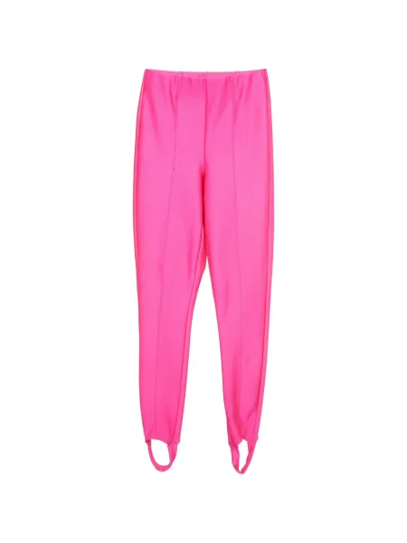Pantaloni Good American din jerseu roz
