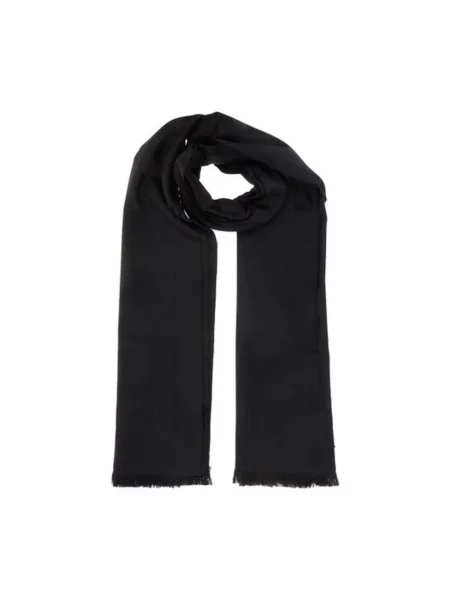 Szal Saint Laurent wełniana czarna