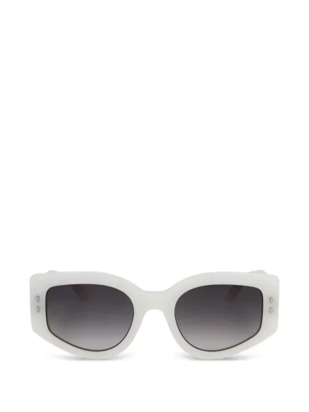 Ochelari de soare Isabel Marant Eyewear cu imprimeu geometric alb