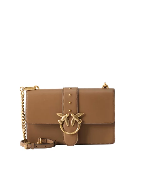 PINKO Geantă de umăr Love maro caramel bej