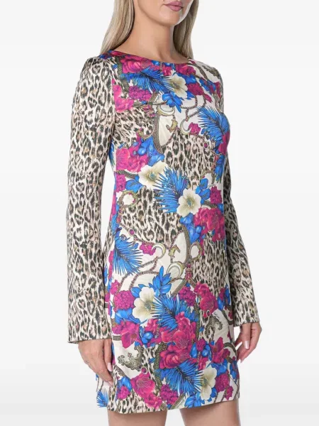 Rochie mini Just Cavalli cu model floral cu imagine