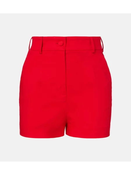 Pantaloni scurți Dolce&gabbana cu talie înaltă roșu
