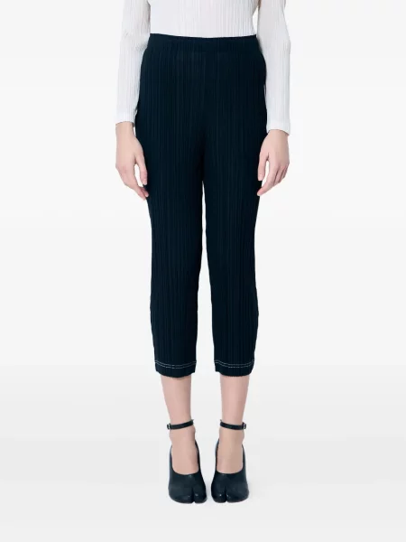 Cropp pantaloni Pleats Please Issey Miyake plisate negru