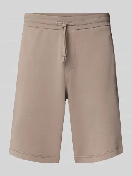 Szorty z dzianiny dresowej z elastycznym pasem Armani Exchange szare