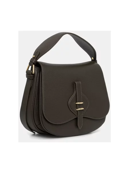 Coccinelle torebka crossbody skórzana MAVERY zielona