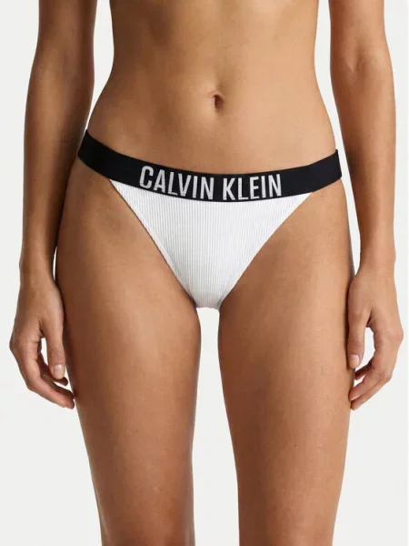 Calvin Klein Swimwear Bikini partea de jos alb