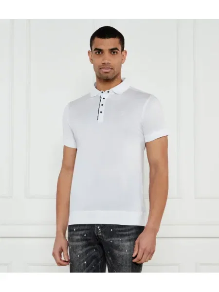 Karl Lagerfeld Polo PRESS BUTTON alb