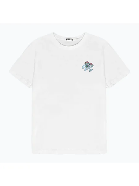 Tricou pentru bărbați Kaotiko Washed Look Inside white alb