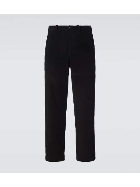 Manšestrové kalhoty Bode černé