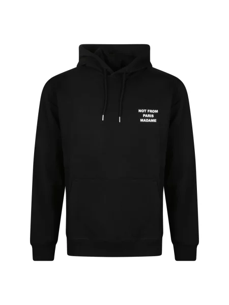 Bluza z kapturem Drole De Monsieur z kapturem z nadrukiem czarna