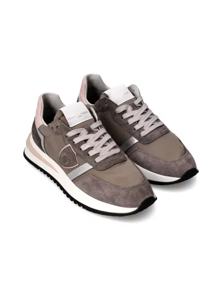 Sneakersy Philippe Model skórzane szare