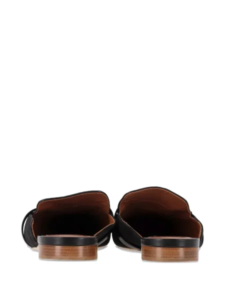 Papuci tip mules Malone Souliers din piele de căprioară fără toc negru