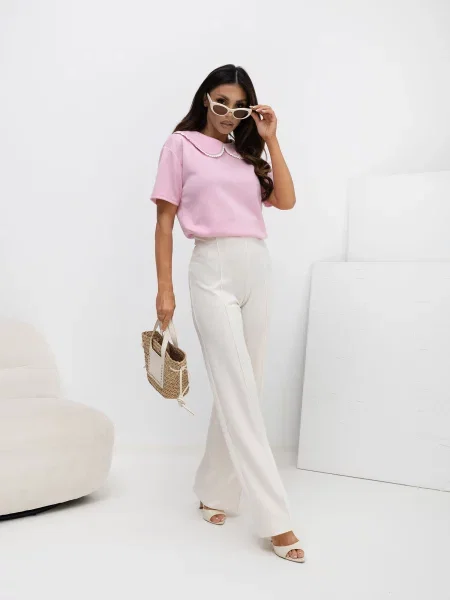 Gulerat bluză Italy Moda alb