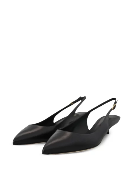 Pantofi cu toc Dolce & Gabbana din piele slingback negru