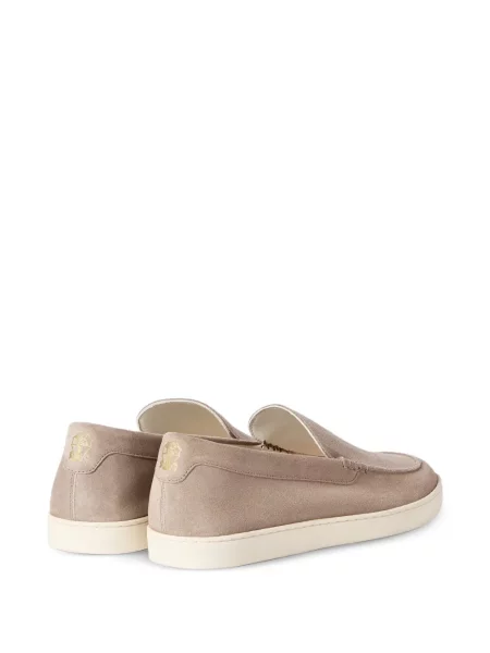 Sneakerși Brunello Cucinelli din piele de căprioară maro