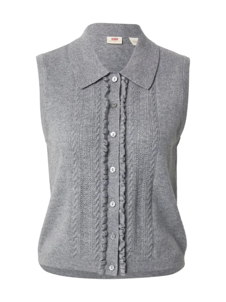 LEVI'S ® Vestă tricotată Supersoft Mini Ruffle Vest Top amestecat gri