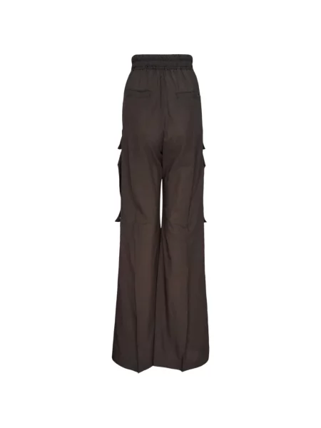 Pantaloni cargo Rick Owens cu cordon maro